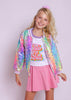 Lola And The Boys - Kaleidoscope Sequin Bomber Jacket