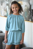 Pleat. - Winter Teal Rory Dress