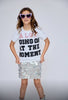 Lola And The Boys  - "A Lot Going On" Sequin T-Shirt