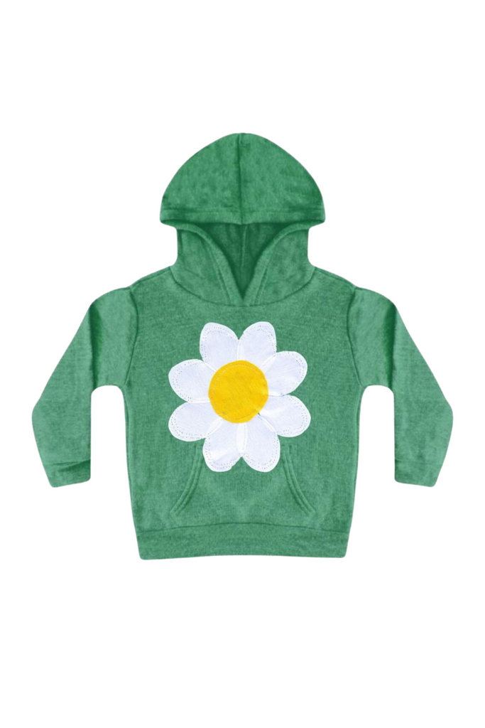 White Flower Pull Over Hoodie