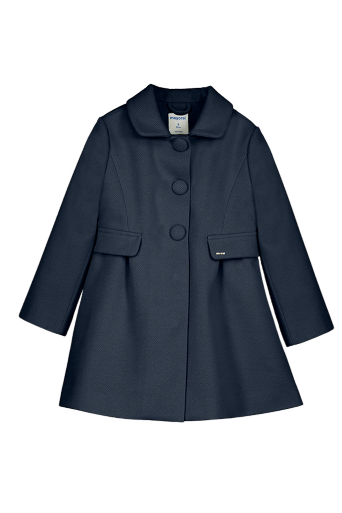 Navy A-Line Coat