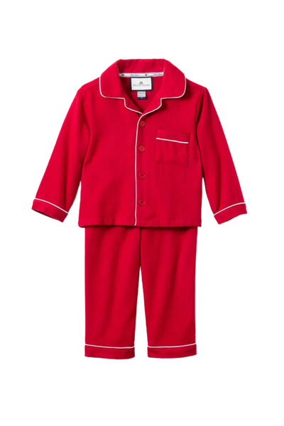 Petite Plume - Red Flannel Pajama Set