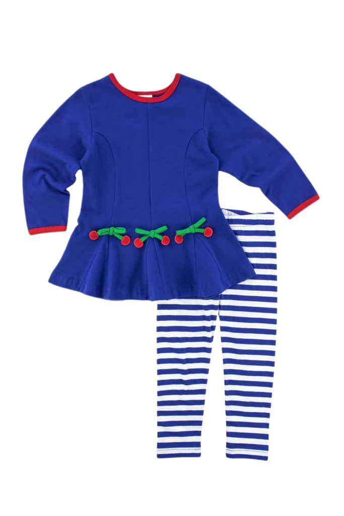 Cherries Tunic & Stripe Leggings Set