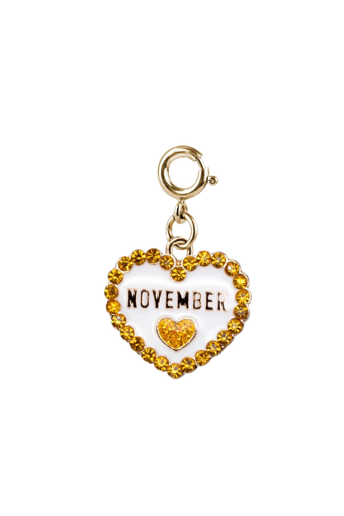 Gold November Birthstone Charm