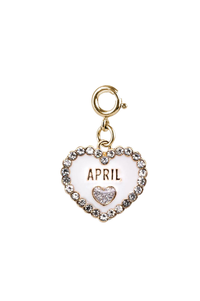 Gold April Birthstone Charm