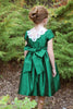 Susanne Lively - Wreath Trim Green Dress