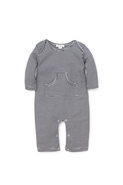 Navy Striped Playsuit