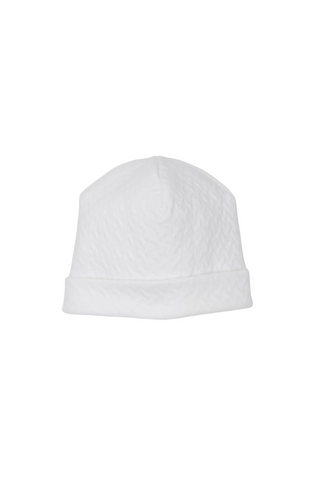 Classic Jacquard White Hat