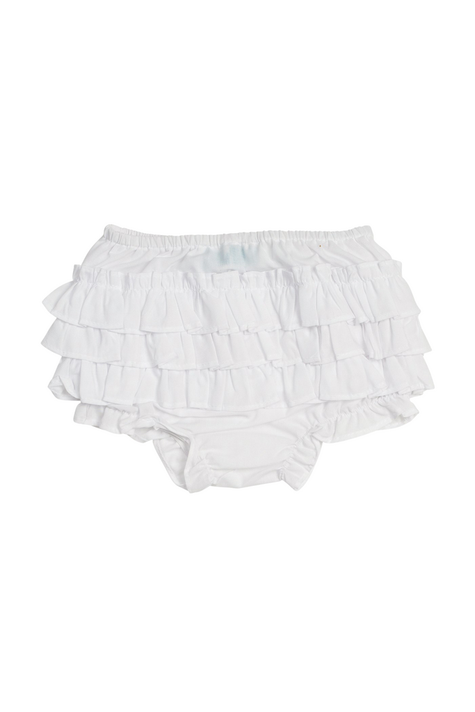 White Ruffle Diaper Cover