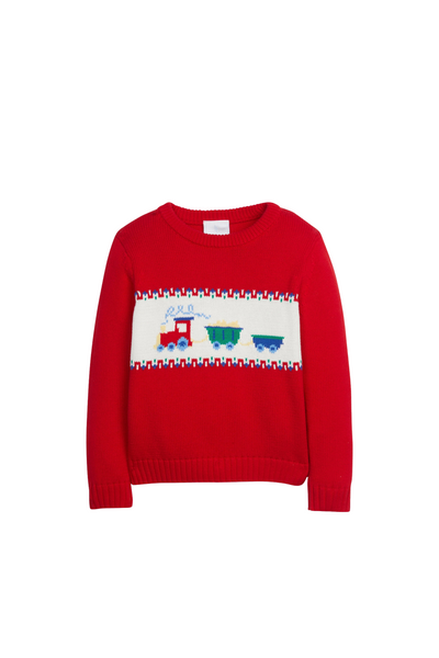 Little English - Train Intarsia Sweater