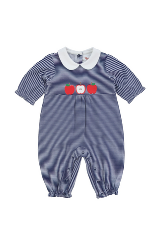 Stripe Knit Apples Longall (Infant)