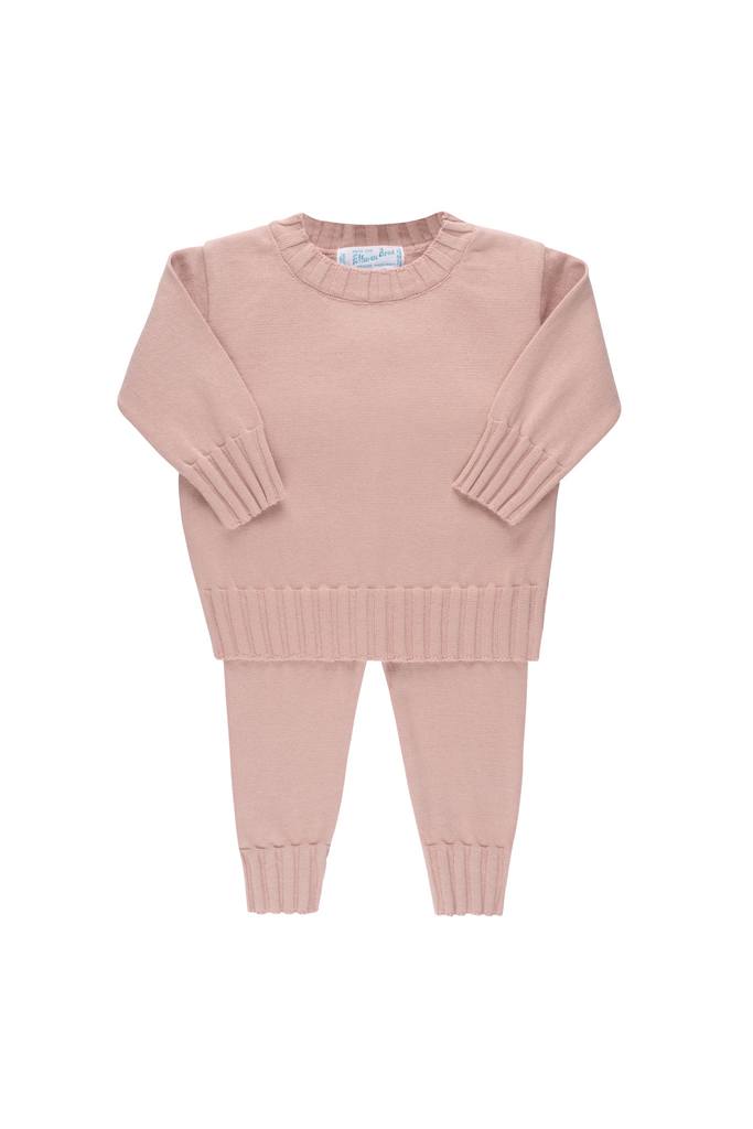 Dark Pink Remi Ribbed Knit Set