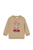 Sand Race Cars Embroidered Sweater