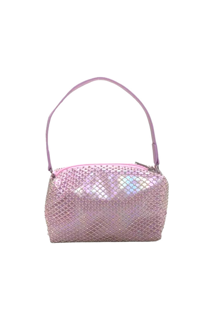 Pink Mesh Handbag