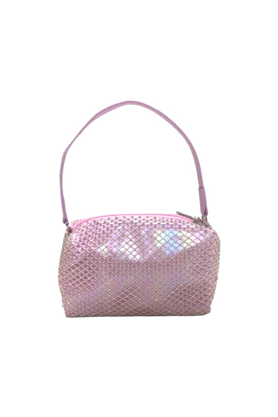 Pink Mesh Handbag