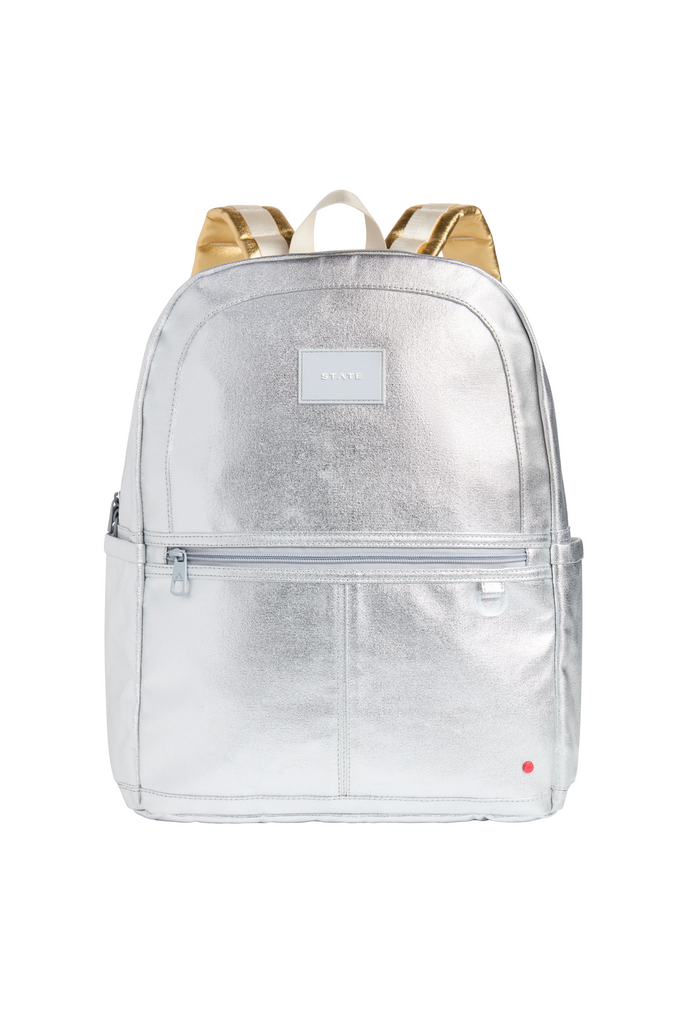 Kane Kids Silver/Gold Double Pocket Backpack