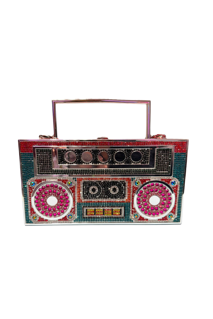 Lola And The Boys - Retro Rainbow Boombox Clutch