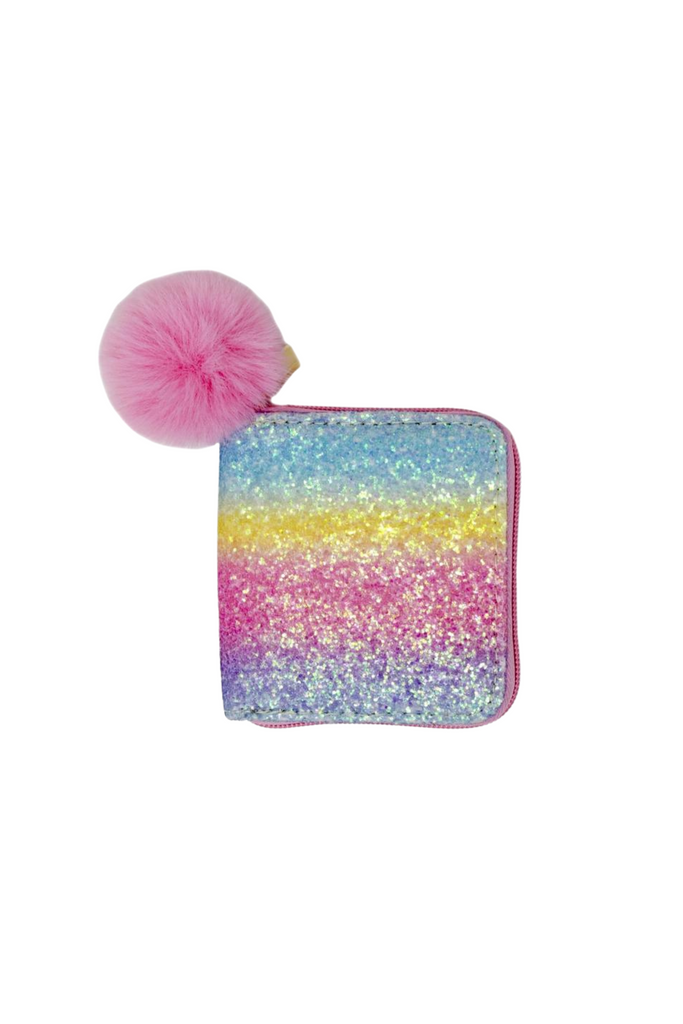 Bright Rainbow Glitter Wallet