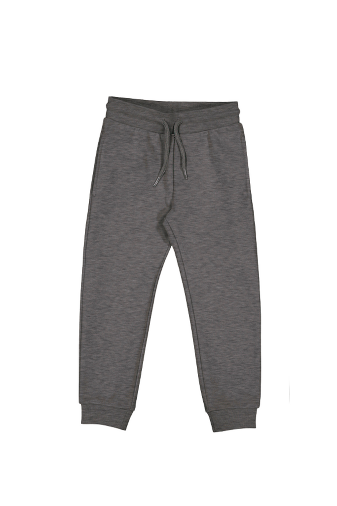 Basic Cuffed Fleece Pants - Anchor Gray