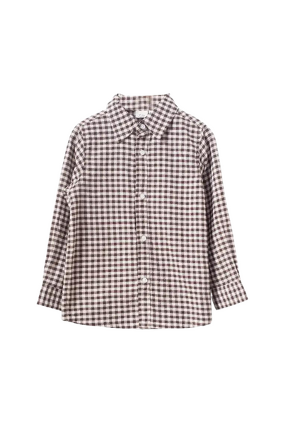 Walnut Check Collar Shirt