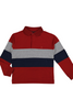 Red Long Sleeve Polo Shirt