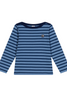 Petit Bateau - Blue Long Sleeve Striped Top