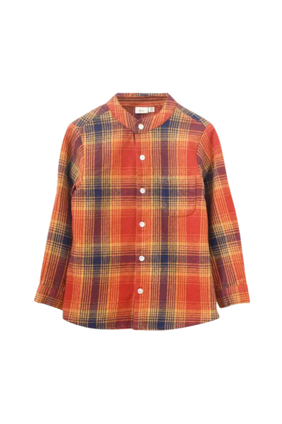 Orange Winter Plaid James Shirt