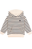 Petit Bateau - Cream Striped Hoodie