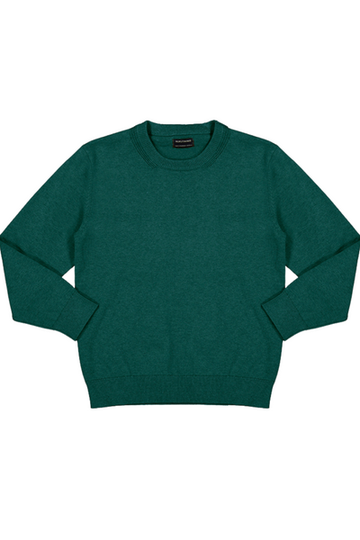 Basic Green Cotton Sweater