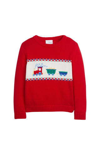 Little English - Train Intarsia Sweater