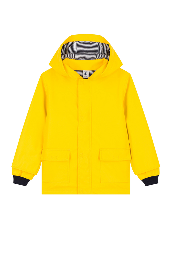 Petit Bateau - Hooded Yellow Raincoat