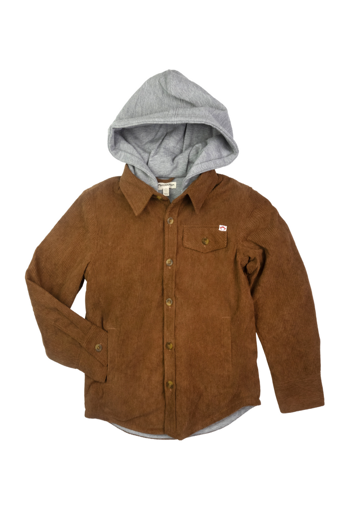 Glen Hooded Shirt - Sierra