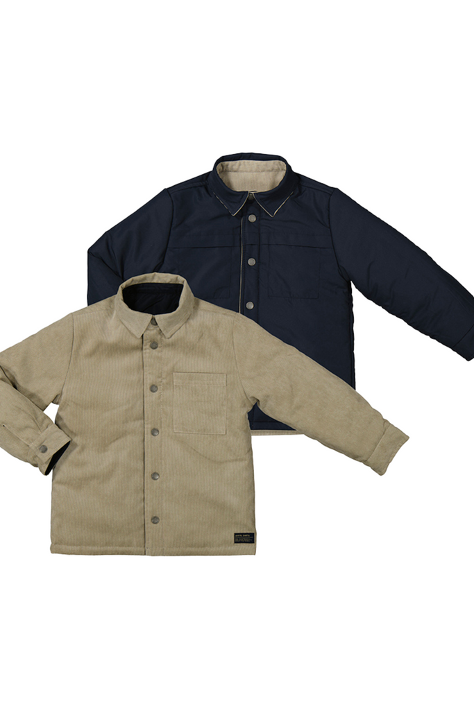 Reversible Blue Black Overshirt