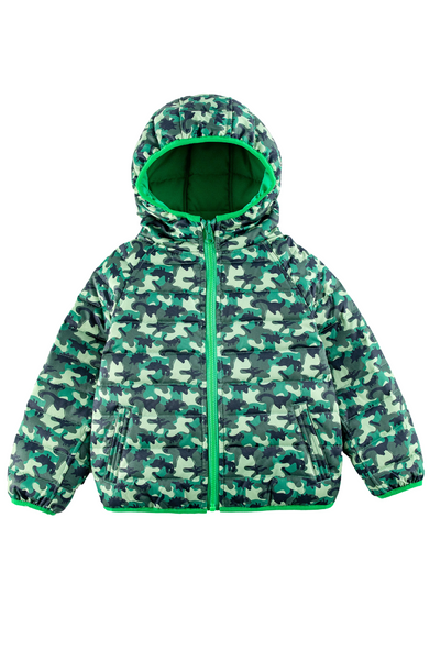 Calonie - Reversible Ryan Dinosaur Puffer Jacket