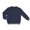 Navy Bike Embossed Sweater