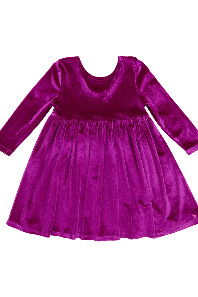 Pink Chicken - Berry Velour Steph Dress