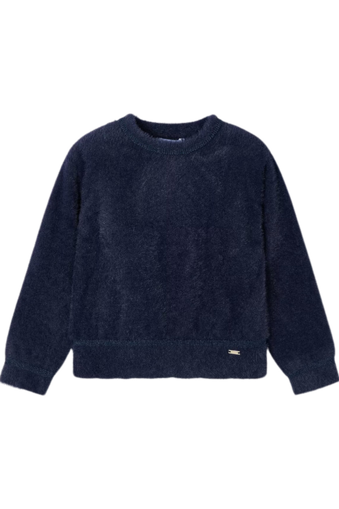 Navy Fuzzy Sweater