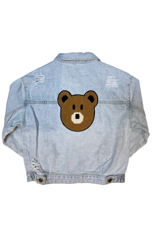 Bear Patched Denim Jacket