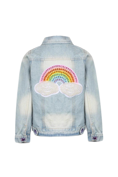 Lola And The Boys - Rainbow Pearl Denim Jacket