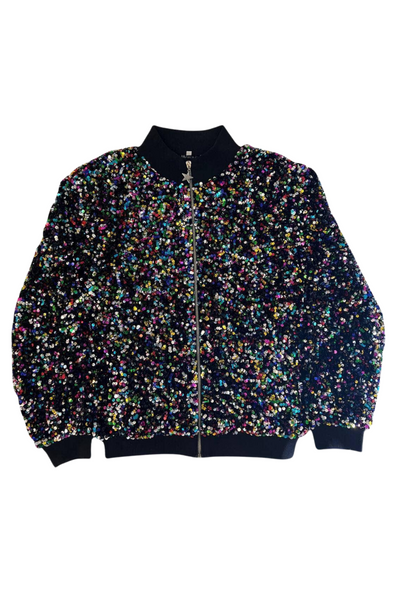 Lola And The Boys - Shimmering Stardust Sequin Bomber