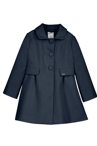 Navy A-Line Coat