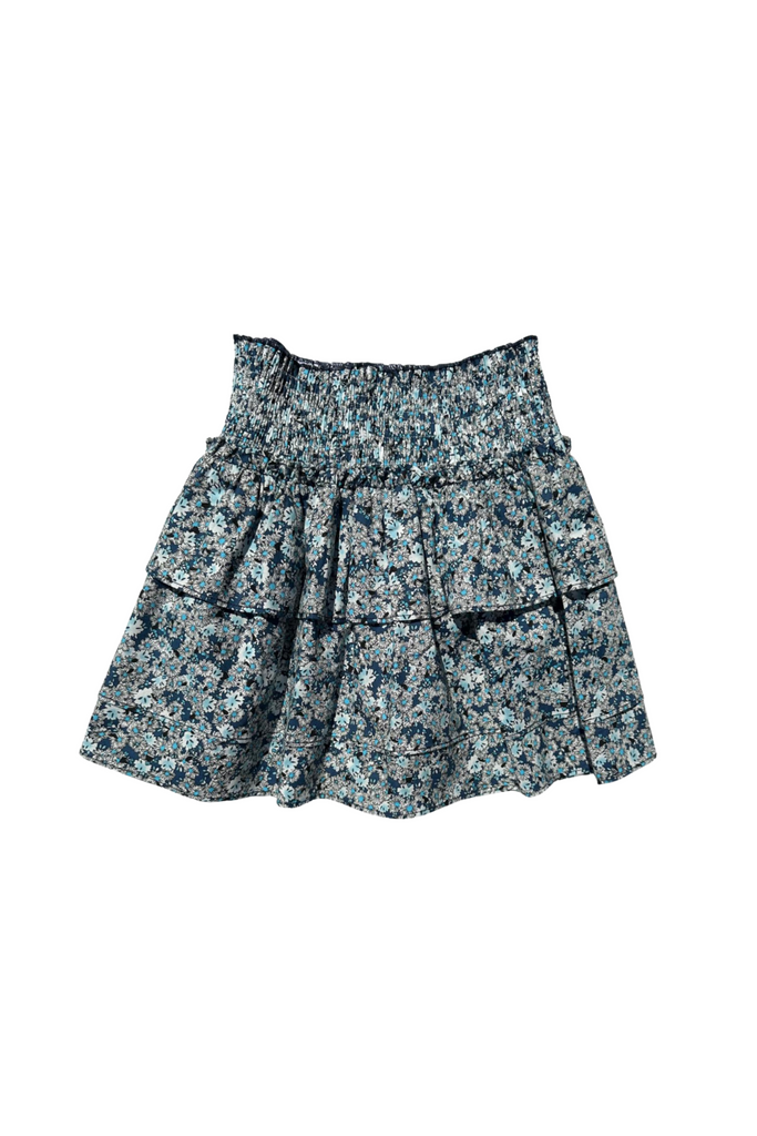 Pleat. - Blue Floral Sally Skirt