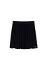 Black Pleated Knit Skirt