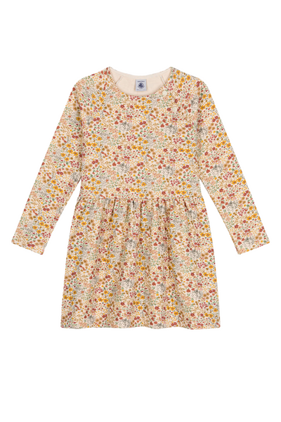 Petit Bateau - Long Sleeve Floral Dress