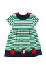 Apples Stripe Knit Waist Dress