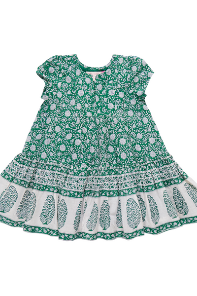 Pink Chicken - Green Garden Floral Adele Dress