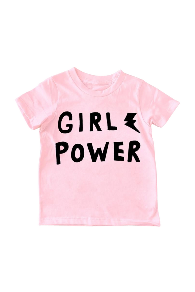 "Girl Power" Pink Cotton Tee