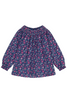 Busy Bees - Pink Navy Floral Gerogina Smocked Top