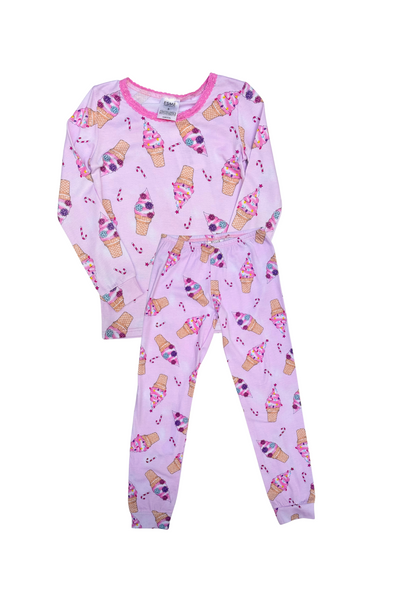 Esme - Xmas Swirl Long Sleeve Pajamas Set