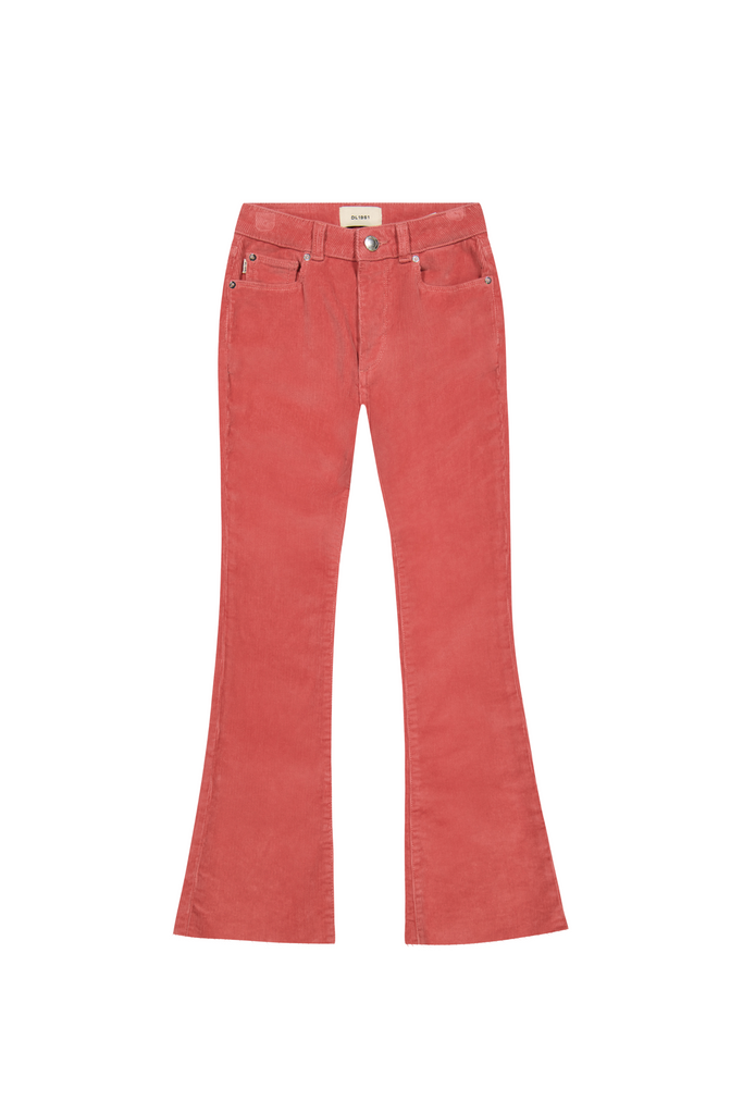 Claire Bootcut Pants - Deep Blush Corduroy